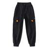 Rolanko Cargo Long Junior Solid Perfect for School or Everyday Size 150 Boys' Pants, Kids' Pants, Casual, Cotton, Wear, Black,