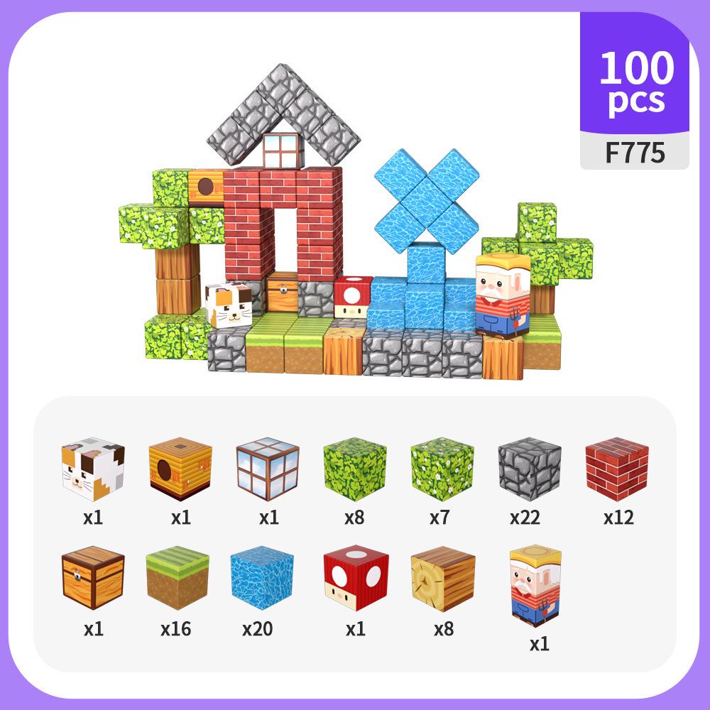 Strong Magnetic Geometric Building Blocks: 20-Piece Educational Cube Set Piece size: 2.0 cm