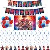 Stranger Things Geburtstagsfeier Dekoration Mysteriöse Atmosphäre Ballon Banner Set
