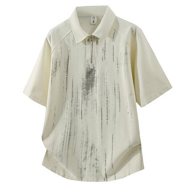 

2026 Men s Ice Silk Quick-Dry Short-Sleeve Polo Shirt 4XL
