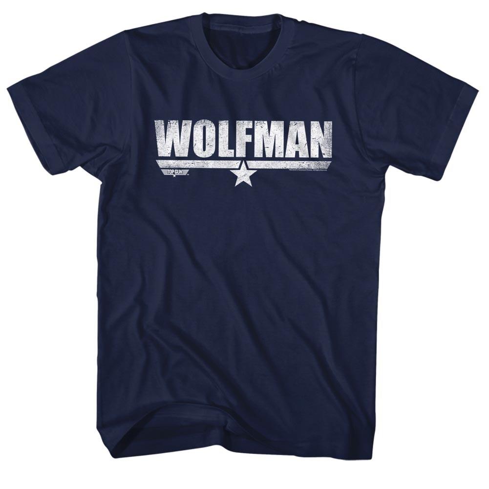 Top Gun Movie F14 Fighter Pilot WOLFMAN Name Logo Men T Shirt XL