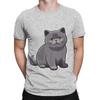 Cute British Shorthair poster Novelty 100 Cotton TShirt Shorthair Tees Tops For Unisex
