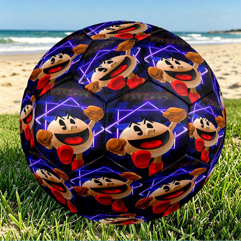Game MAN Print Size 5 Soccer Ball, PU Wear Resistant Football for Match Training and Daily Practice, Birthday Gift for Soccer Fans