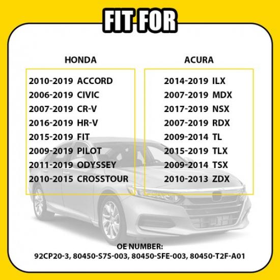 For Acura ILX MDX NSX RDX TL TLX TSX ZDX Honda A/C Pressure Switch 80450-T2F-A01