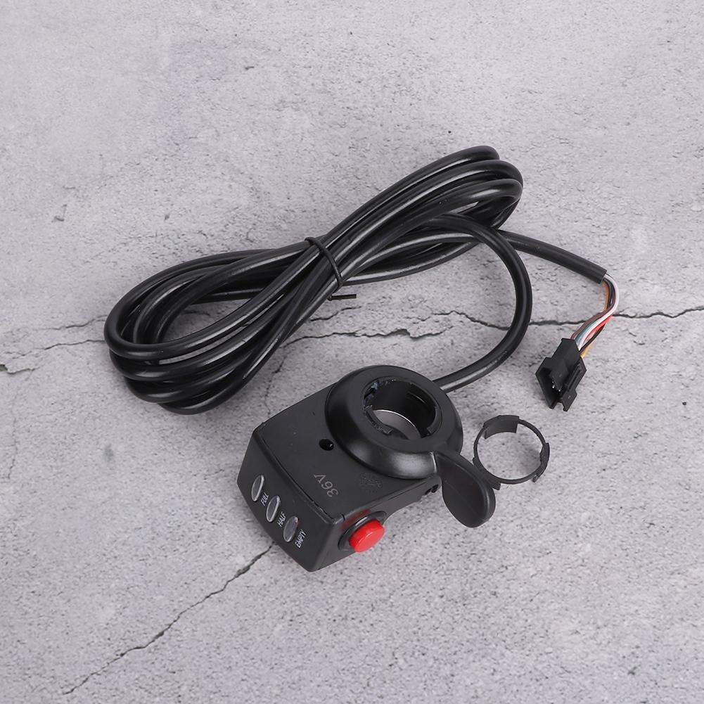 36V Plumbic Acid Electric Quantity Display Speed Regulation Thumb Throttle Grip with Headlight