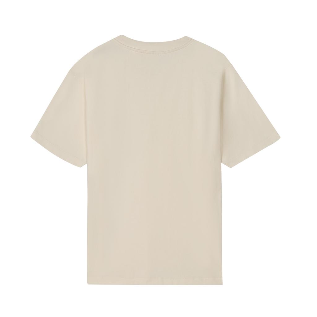 Levis Standard American Casual Soft Comfortable Round Neck Cream Short Sleeve T-Shirt Unisex Tops 004ZU-0007
