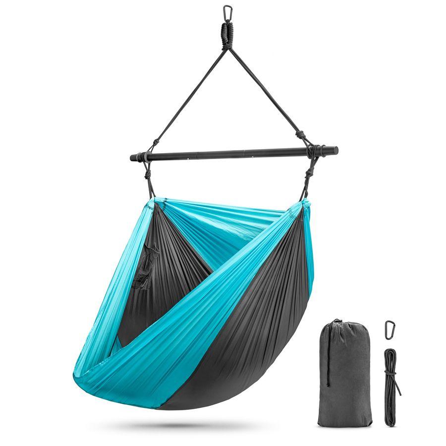 

Hanging Hammock Chair Tree Pod Sensory Swing Outdoor Camping Cacoon Chair Collapsible and Lightweight Swings Swinging Rocker Cha білий