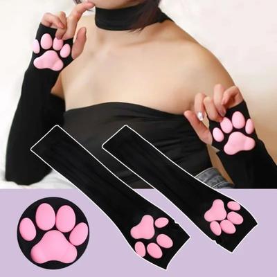 Quick-drying 3D Cat Claw Sunscreen Sleeves Ice Silk Hand Protector  Outdoor Activities