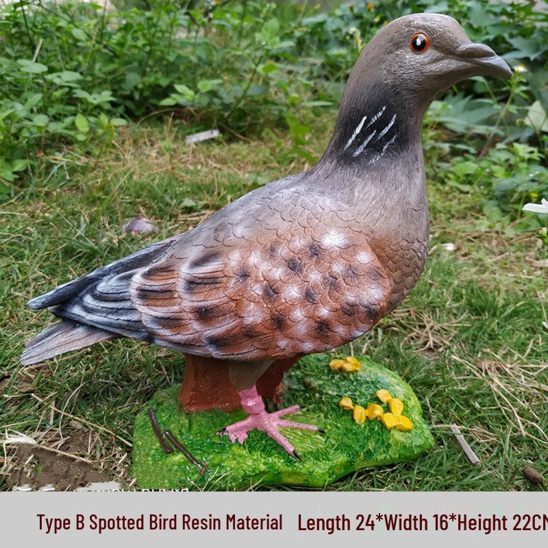 Dove Tree Resin Garden Ornaments: Outdoor Sculpture & Horticulture Set