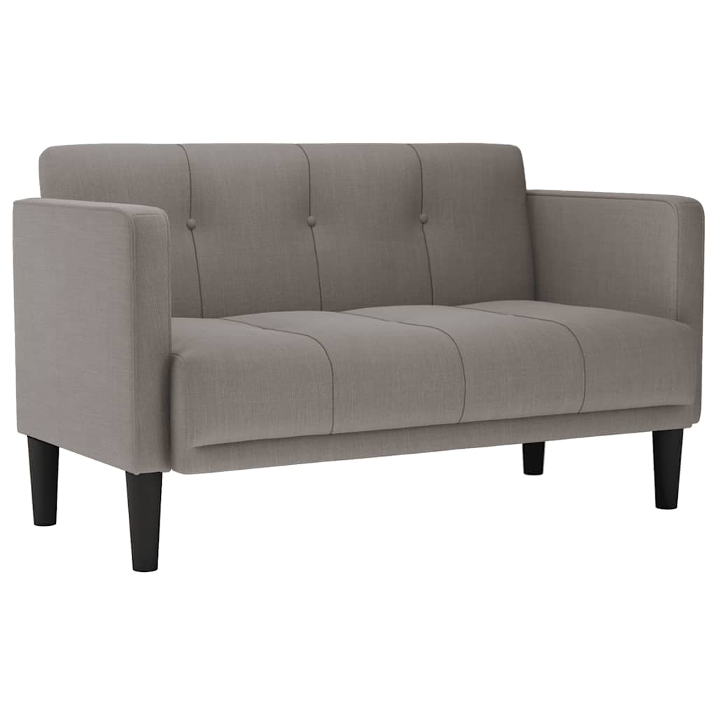 2 Seater Sofa Taupe 111 cm Fabric