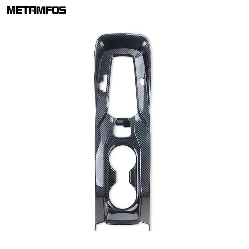 For Toyota Corolla -  Carbon Fiber Center Console Gear Shift Box Cover Trim Water Cup Holder Interior Accessories