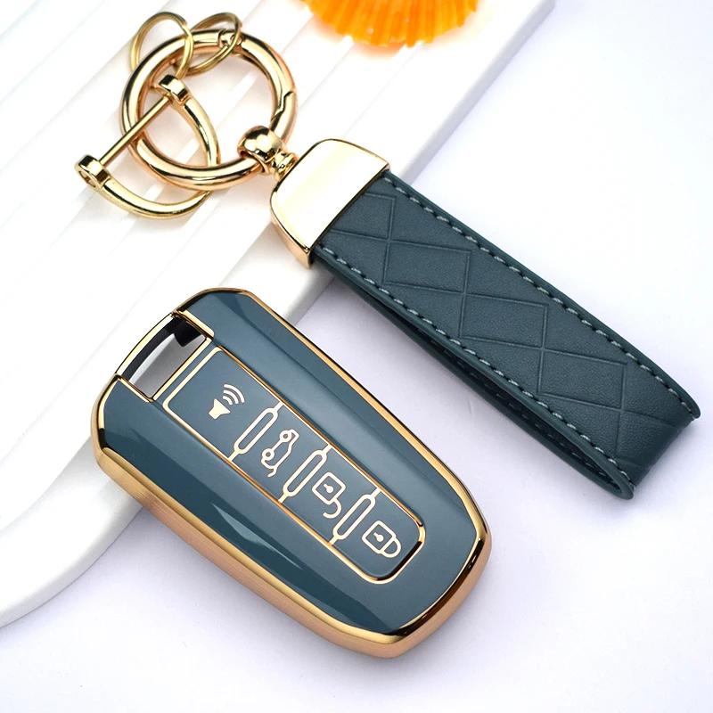 Soft TPU Smart Car Key Case Cover For Ssangyong Korando C Rexton W Ssangyong Actyon Kyron Rodius Tivolan Shell Fob Holder