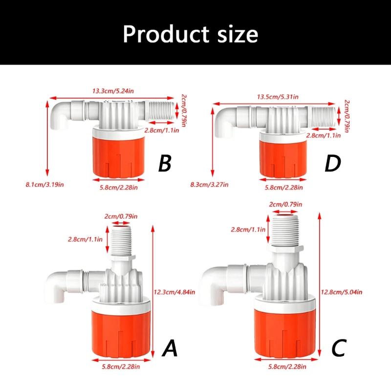 1/2 or 3/4Inch Plastic Float Ball Valves Water Saving Plastic Float Valves Reliable Automatic Shut Off Float Valves Upgrdes