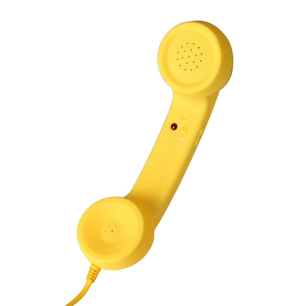 3,5 mm Klasyczny komfort Retro Telefon Słuchawka Głośnik Rozmowa telefoniczna Odbiornik mikrofonu dla telefonów IPhone z systemem Android, 7 kolorów