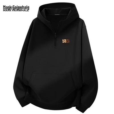 Mark Fairwhale Men's Hooded Half-Zip Pullover Sweatshirt