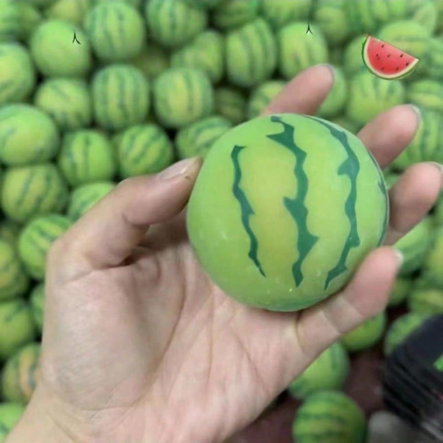 1Pc Summer Watermelon Squeeze Toy, Stress Relief Fidget Toy, Slow Rebound Squeeze Toy