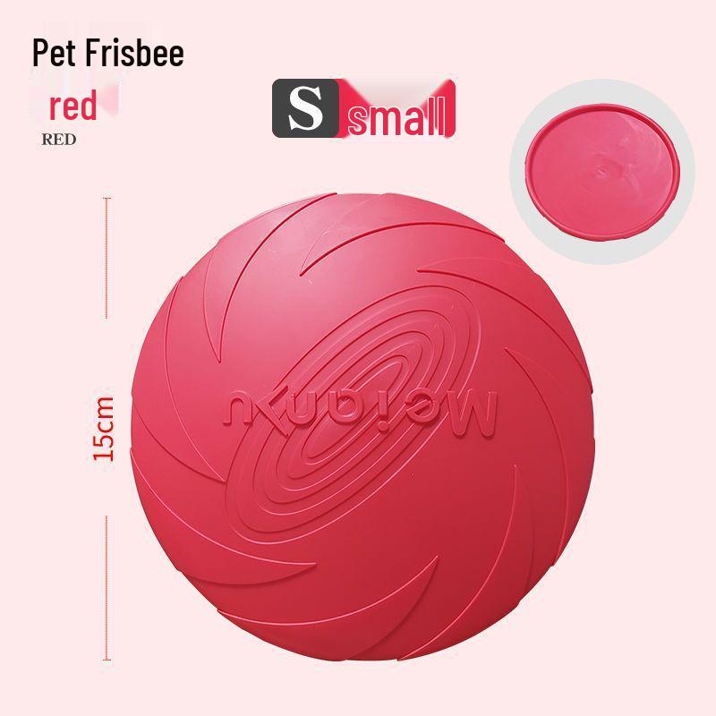 Silicone Bite-Resistant Floating Dog Frisbee Toy for Training Border Collies & Large Dogs