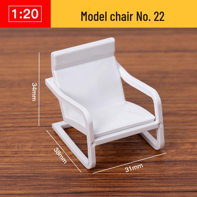1:20 Scale 3D Miniature Architectural Model: Floor Plan Scene with ABS Furniture