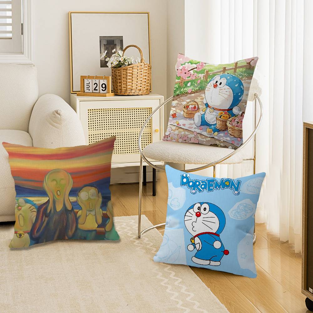 Funny DDoraemons Cartoon Pillow Gift Home Office Decoration Pillow Bedroom Sofa Car Cushion CoverPillow Case