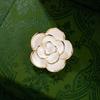 Xiaoxiangfeng Camellia Brooch High-End Femininity Retro Oil-Dripping Brooch Light Luxury Niche Design Pin Accessories