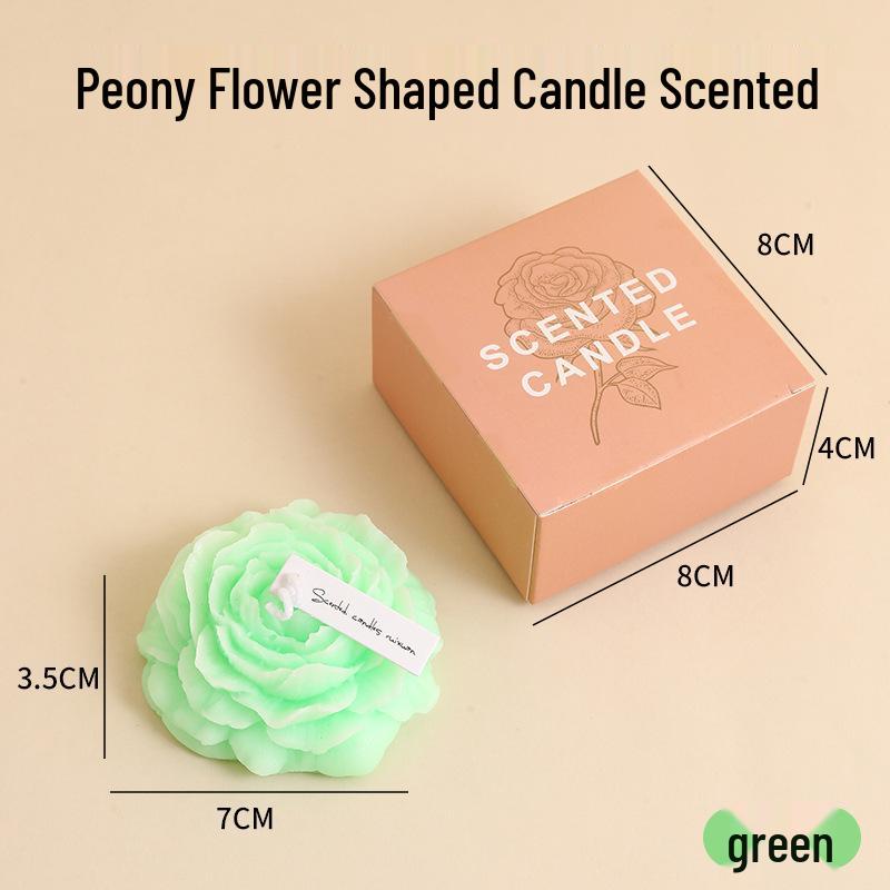 Peony Scented Soy Candle - Handmade Fragrant Gift for Birthdays & Decor