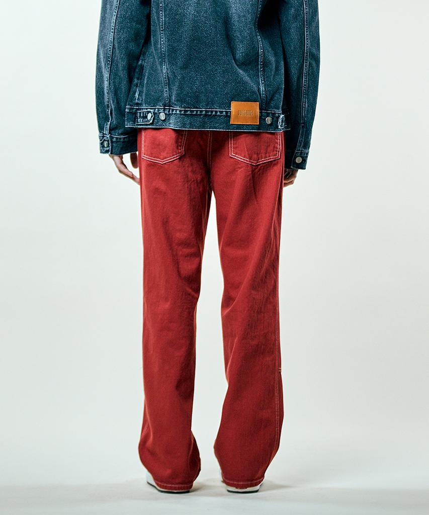 Pillogeulaem Vivid Jun Wide Pants_Red