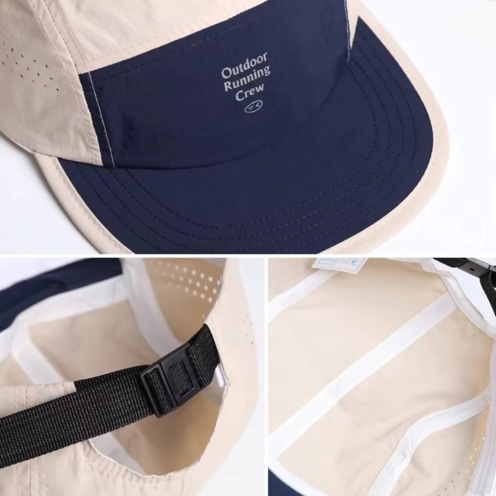 Mesh Flat-brim Sports Cap Breathable Sun Hat Unisex Running Cap  Casual