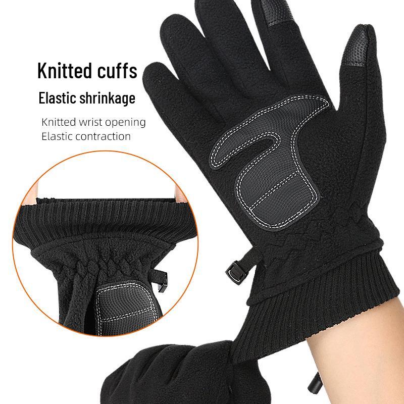 5V USB Heated Touchscreen Gloves for Outdoor Skiing & Cycling—Thick, Warm, Electric
