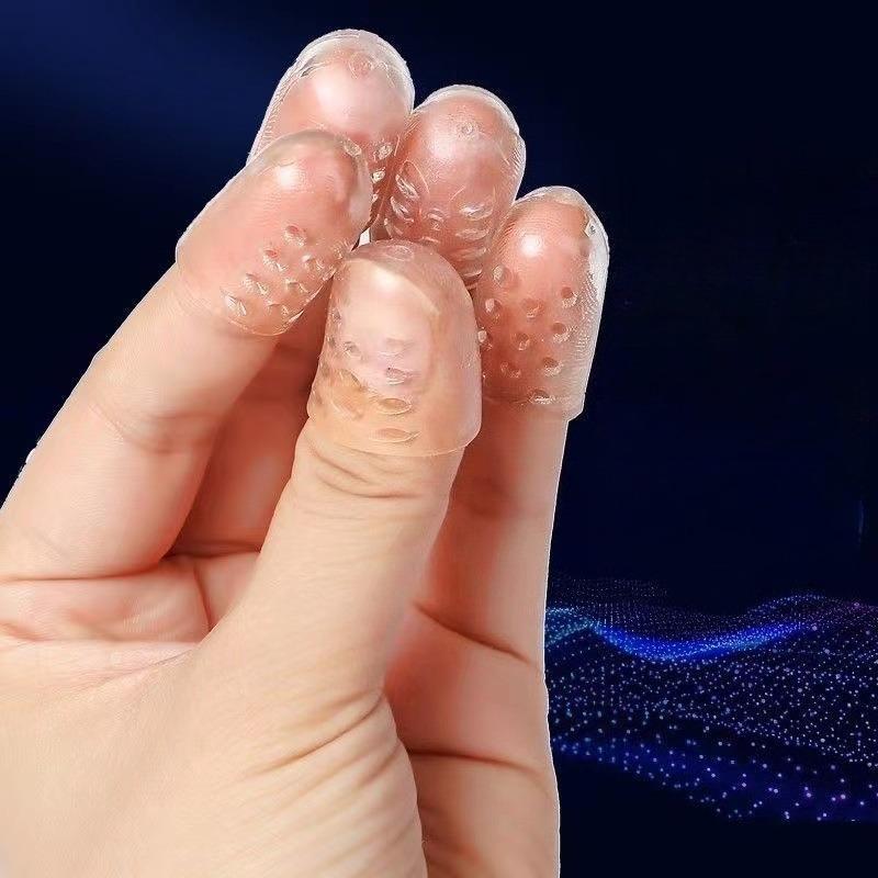 50Pcs Silicone Finger And Toe Protectors Breathable Gel Finger Caps Odorless Finger And Toe Covers For Men And Women Anti-friction Finger Tubes