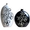 Modern Minimalist Black and White Vase Ornaments Home Use Living Room Tabletop Cafe Dry Flower Arrangement Vase Ornaments Decoration