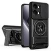Case for Poco X8 Pro Max 5G - TPU+PC, Black, With Stand