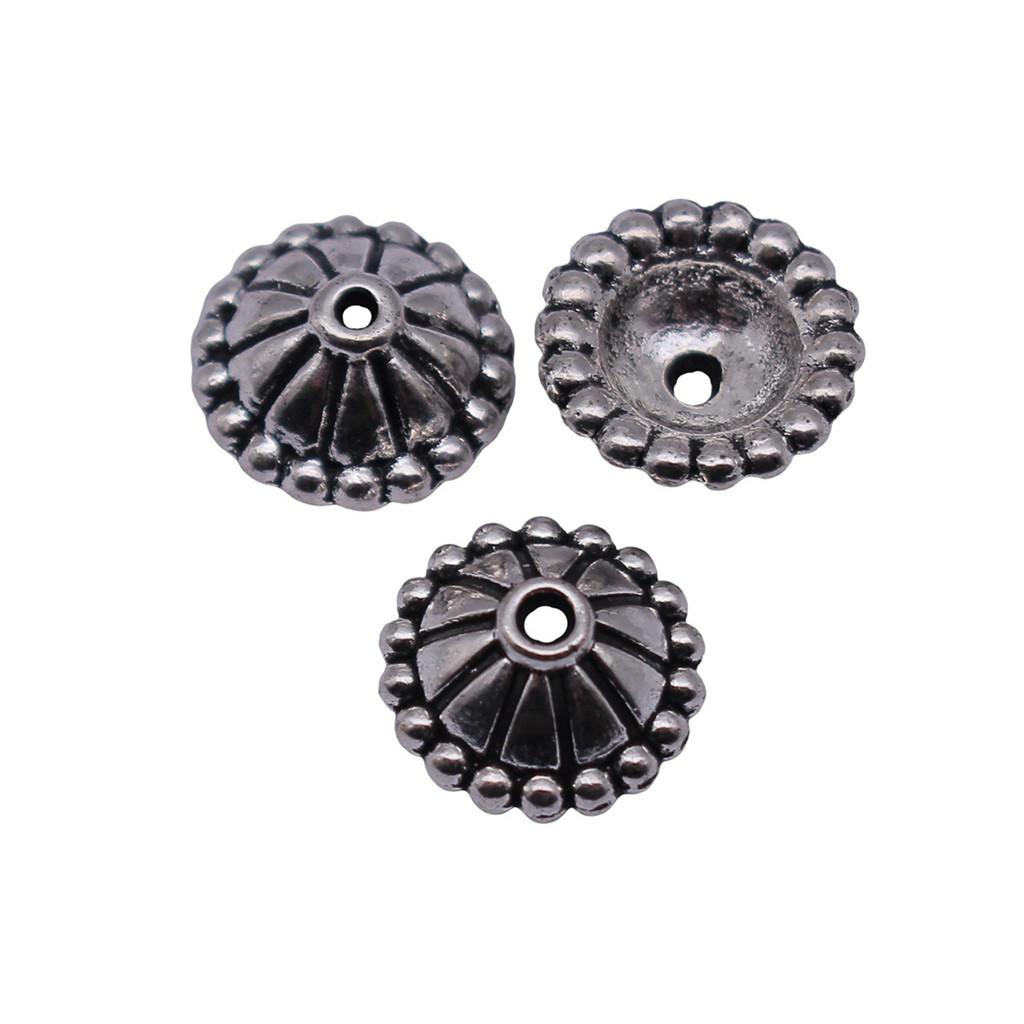 Textured Bead Cap Charms Dome Covers For Pearl And Gemscolor Jewelry Findings