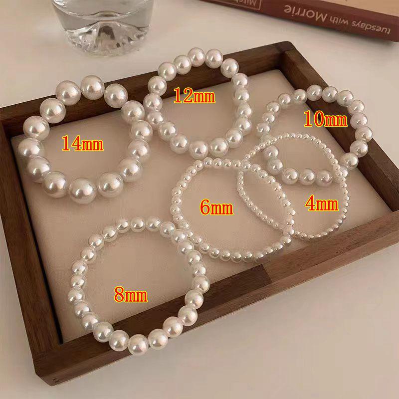 Versatile Korean Imitation Pearl Bracelet - Stylish Glass Pearl Accessory, Perfect Gift for Best Friends