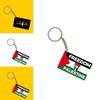 Palestine Flag Keychain Pendant For Special Events And Celebrations Acrylic Material Contemporary Style