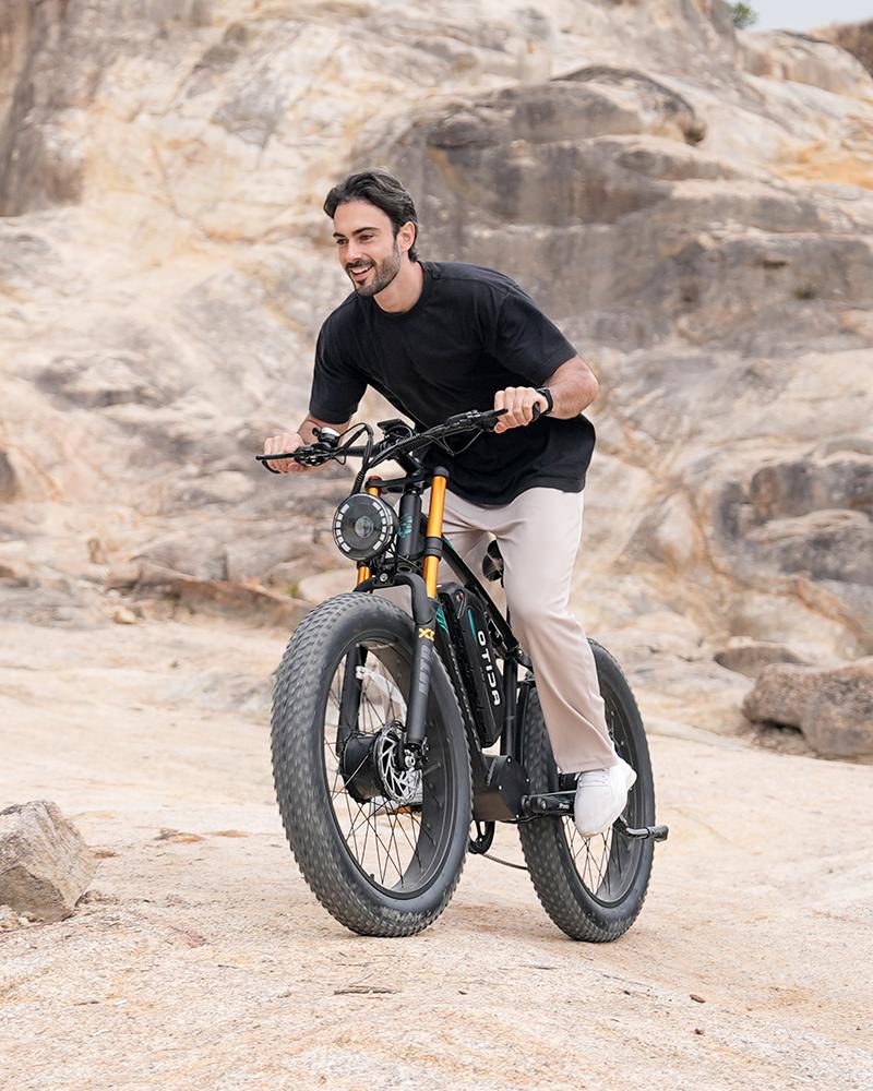 Electric Bicycle OTIDA X2 4000W 120KM Dual Motor, 52V30Ah, 26-Inch Fat Tires, Electric Mountain Bike, Electric Motorcycle for Adults
