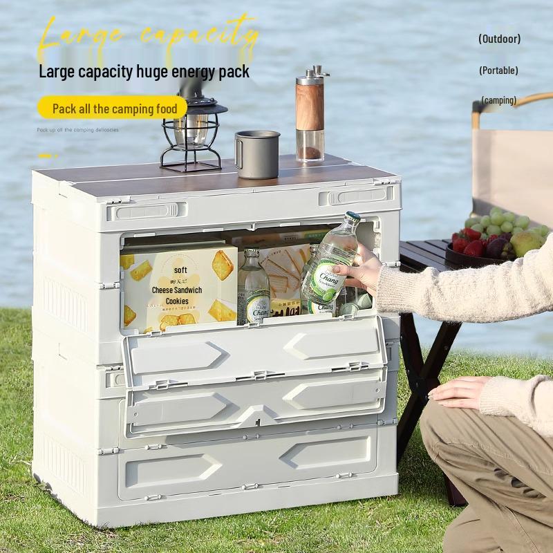 Camping Trunk Folding Storage Box for Outdoor and Picnic Organization