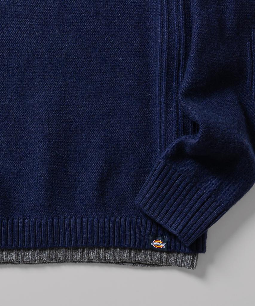 DICKIES Layered Pullover Knit Navy
