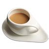 High-Appearance Creative Wholesale Ceramic Coffee Cup and Saucer Set Minimalist Pure White Tableware for Home Office Use - Perfe