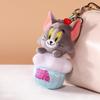 Tom & Jerry Plush Toys: Cat Pendant & Mouse Keychain Charms for Kids