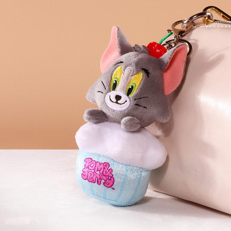 Tom & Jerry Plush Toys: Cat Pendant & Mouse Keychain Charms for Kids