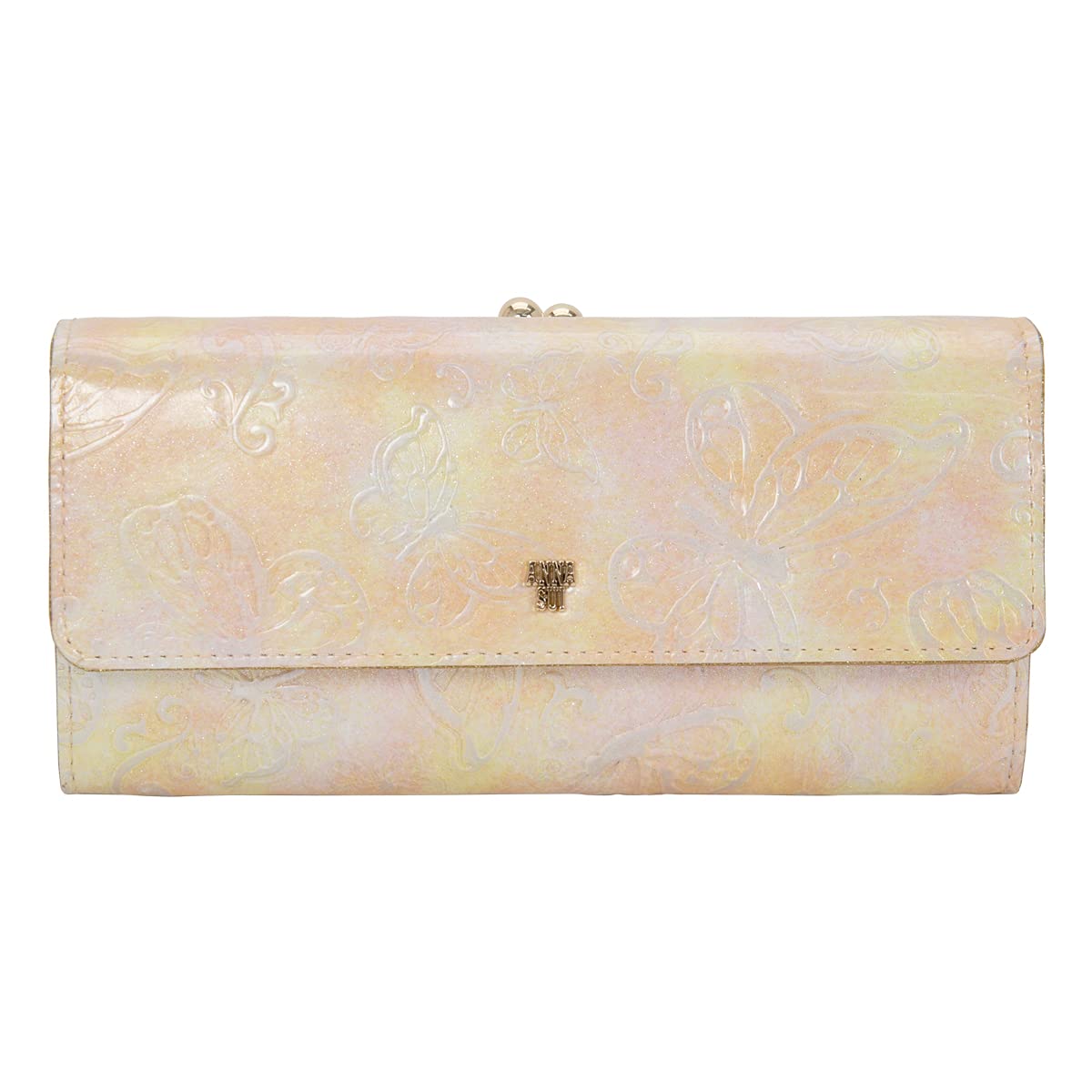 

Anna Sui Длинный кошелек с застежкой для женщин Papillon 315810 316890 из коровьей кожи, женский, розовый [ANNA SUI] [32]