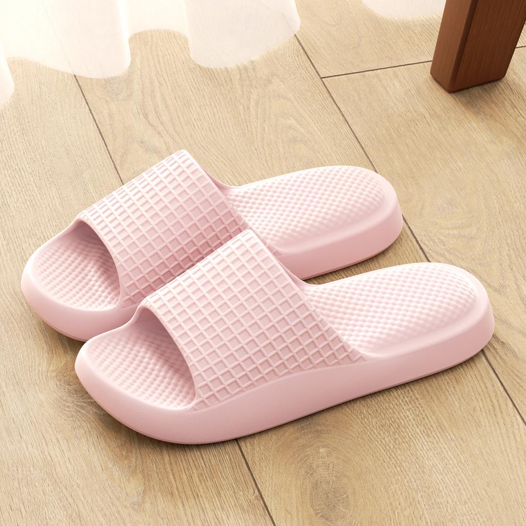 Summer Women Home Slippers Flat Soft Beach Slides Comfortable Non-slip Slippers Lightweight Men Bathroom Slippers