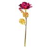 Colorful Gold Foil Flowers Macaron Color Rose Valentine'S Day Crystal Flowers Gifts Artificial Flowers For Home Decoration