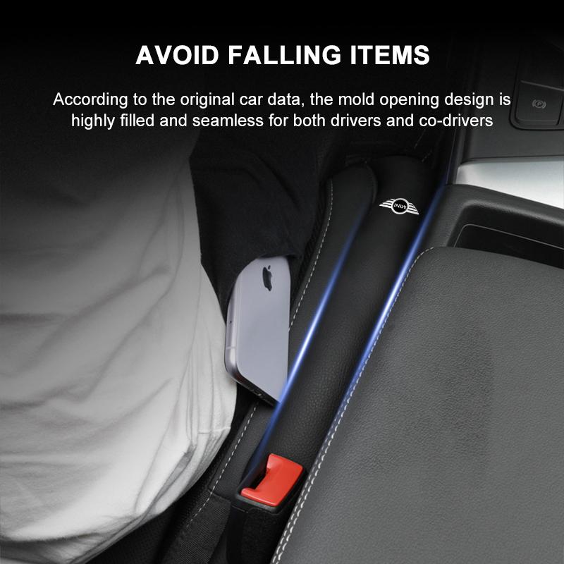 1/2Pc Car Seat Gap Filler Side Seam Plug Strip Leak-proof Filling Strip For BMW Mini Cooper F54 F55 F56 R56 R60 SONE Roadster Clubman Coupe