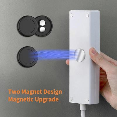 Gancho Magnético para Mando a Distancia Montado en la Pared Parche Fuerte Sin Rastro Estante de Almacenamiento para Enchufe de Router TV Aire Acondicionado Sin Taladrar