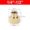 Hex Shape Brass Pipe Fitting BSP Female Thread Hose Adapter Durable Hex Coupling Connector