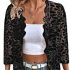 Beauty Fashion Strickjacke mit Dreiviertelärmeln, hohler Spitze und einfarbiger