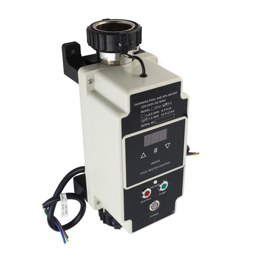 2.7 To 3.3KW Pool Heater Electric Swimming Pool Water Heater Hot Tub Thermostat with Digital Display for Hot Tub Spa
