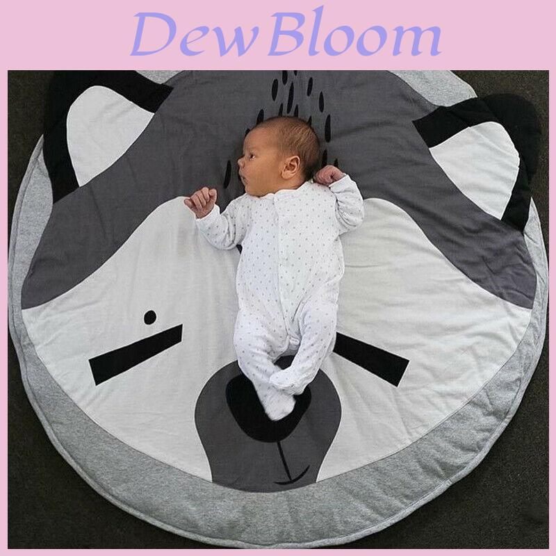 Fox Print Animals Cuddle Play Mat With Soft Fabric For Infant Development And Parentchild Interaction