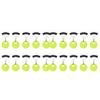 60/120PCS 10/20 Group Set Rubber Silicon Space Bean Sea Carp Fly Fishing Black Rubber Oval Stopper Fishing Float Fishing Bobber